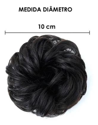 Imagem de 2 Coque Aplique Grego Elástico cabelo Sintético Rabico