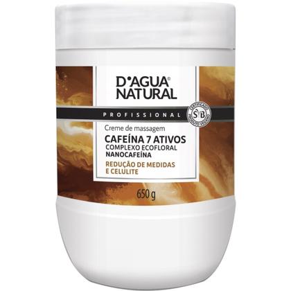 Imagem de 2 Creme Massagem Redutora Cafeína 7 Ativos 650G D'agua Natural