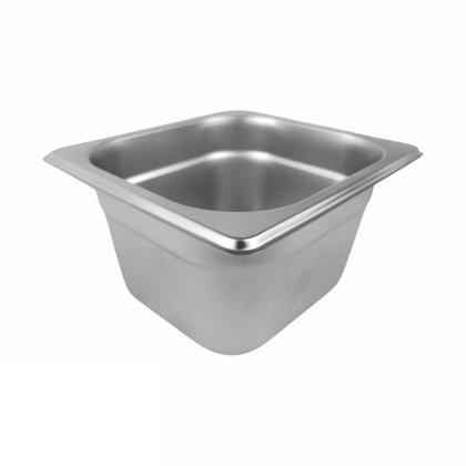 Imagem de 2 Cubas Gastronômica Buffet GN 1/6 150mm Aço Inox Sem Alça