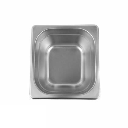Imagem de 2 Cubas Gastronômica Buffet GN 1/6 150mm Aço Inox Sem Alça