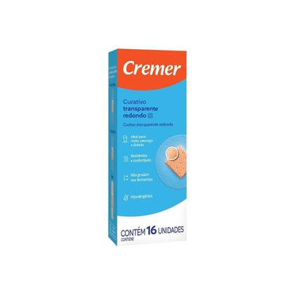 Imagem de 2 Curativo Redondo Transparente 16 Unidades Cada Cremer