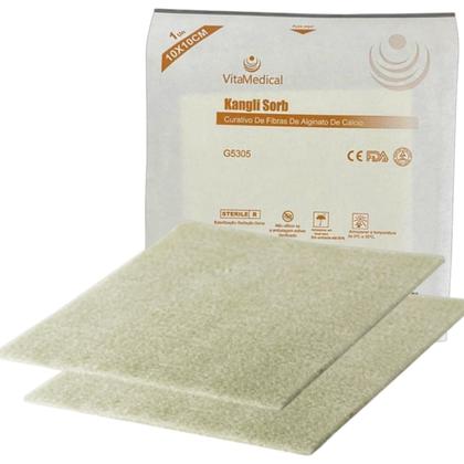 Imagem de 2 Curativos De Fibras Alginato Calcio P/ Feridas Vitamedical
