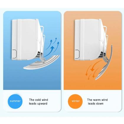 Imagem de 2 Defletor Ar Ajustável Para Ar-condicionado Direciona Fluxo