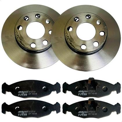 Imagem de 2 Disco Fremax E Pastilha TRW Freio Chevrolet GM Corsa Classic Celta Prisma 2010 2011 2012 2013 2014 2015 2016....