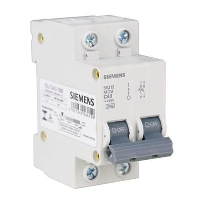 Imagem de 2 DISJUNTORes BIPOLAR IN 40A CURVA C ICN 3KA SIEMENS