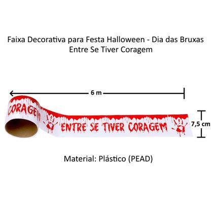 Imagem de 2 Enfeites Dia Bruxas Faixa Entre Tiver Coragem Halloween