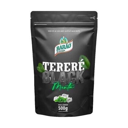 Imagem de 2 Erva Mate Tereré BARÃO MENTA BLACK Sem Glúten 500 g