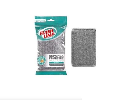 Imagem de 2 Esponjas Multiuso Poliester Flashlimp Não Risca Excelente!