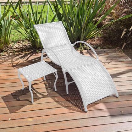 Imagem de 2 Espreguiçadeiras Copacabana p/ Piscina e Chácara+Mesa