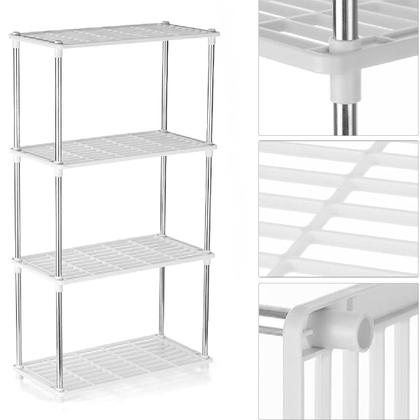 Imagem de 2 Estantes Metal Modular Multiuso 4 Prateleira Organizadora