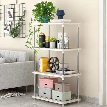 Imagem de 2 Estantes Metal Modular Multiuso 4 Prateleira Organizadora