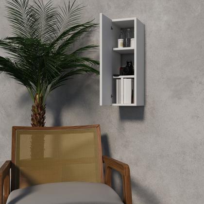 Imagem de 2 Estantes Multiuso Organizador Livros Mdp Branca Moderna