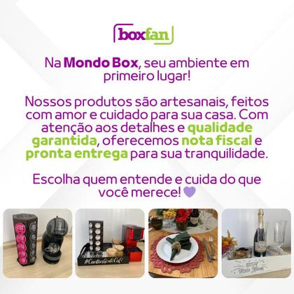 Imagem de 2 Esteira Porta Copo Sofá Porta Controle Madeira Oferta