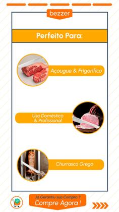 Imagem de 2 Facas Mundial 14 Polegada Açougue Bife Carne Churrasco Grego Açougue Cabo Antibacteriano