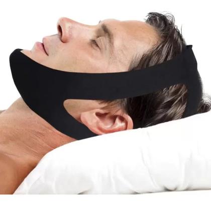 Imagem de 2 Faixas Ajustável Anti-ronco Apneia Sono(bandagem+3 Pontas)