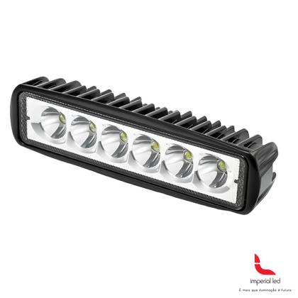 Imagem de 2 farol auxiliar de milha led 18w com 6 leds sequencial bi volt 12v 24v