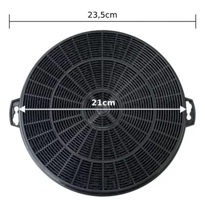 Imagem de 2 Filtros Carvão Ativado Para Coifa Electrolux 60cx / 90cx / 90cxs ( 21cm )