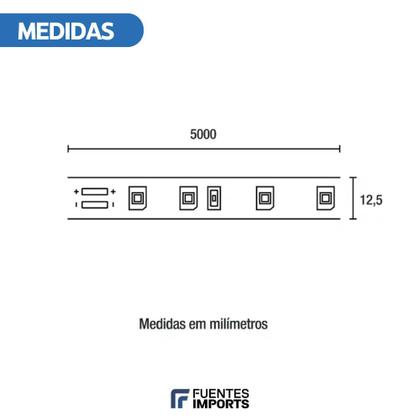Imagem de 2 Fita Led Elgin 12v Iluminação 3000k Smd Gesso Quarto 10w