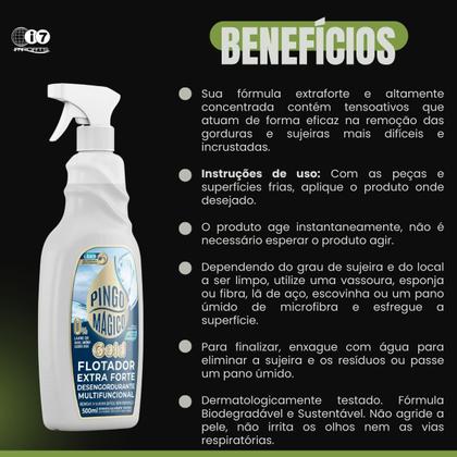Imagem de 2 Flotador Desengordurante Pingo Magico Extra Forte 1L