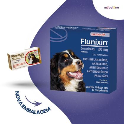 Imagem de 2 Flunixin 20mg Anti-inflamatório Para Cães 10 Comprimidos