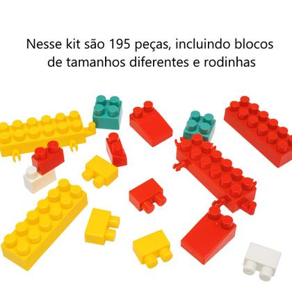 Imagem de 2 Foguetes Blocos de Montar Infantil 390 Peças Leg Educativo