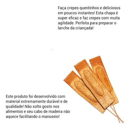 Imagem de 2 Forma Crepeira Fogão Para Crepe Suiço Alumínio Resistente