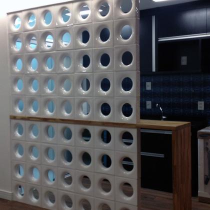 Imagem de 2 Fôrma de Cobogó Elemento Vazado Bolinha Dupla Face 20x20cm ABS 2mm IN283