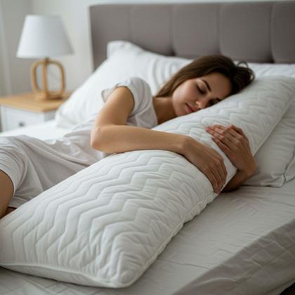 Imagem de 2 Fronha Xuxão Capa Travesseiro Corpo Algodão Matelado Zíper