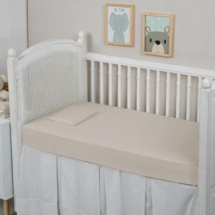 Imagem de 2 Fronhas Berço Americano 100% Algodão Percal 300 Fios Qualidade