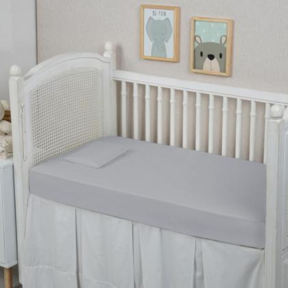 Imagem de 2 Fronhas Berço Americano 100% Algodão Percal 300 Fios Qualidade