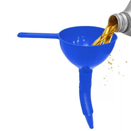 Imagem de 2 Funil De Óleo Gasolina Galao Combustivel Plastico Com Bico