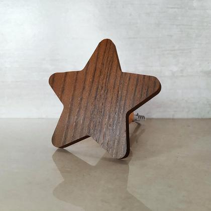 Imagem de 2 Ganchos Penduradores de Parede MDF Estrela