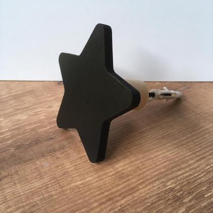 Imagem de 2 Ganchos Penduradores de Parede MDF Estrela