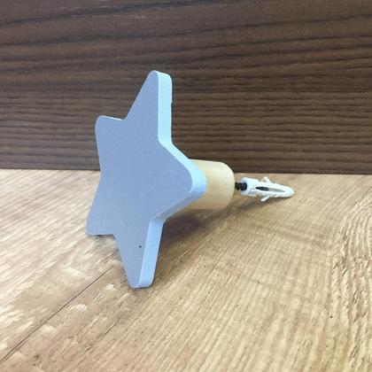 Imagem de 2 Ganchos Penduradores de Parede MDF Estrela