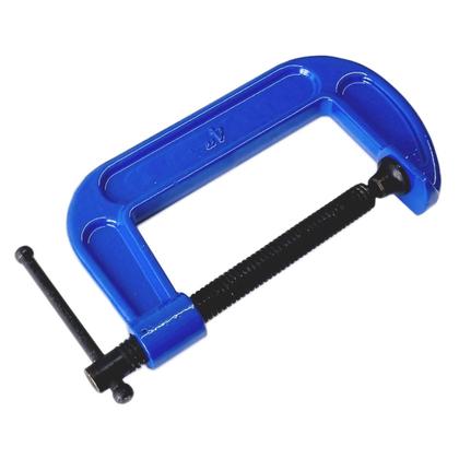 Imagem de 2 Grampo Sargento 100mm Fixação Tipo C 4 Pol. Marceneiro