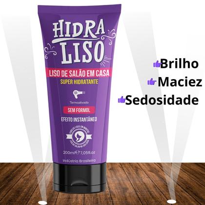 Imagem de 2 Hidraliso Progressiva de Chuveiro Liso de Salão em Casa + Argan Oil Hidraliso Edição Especial