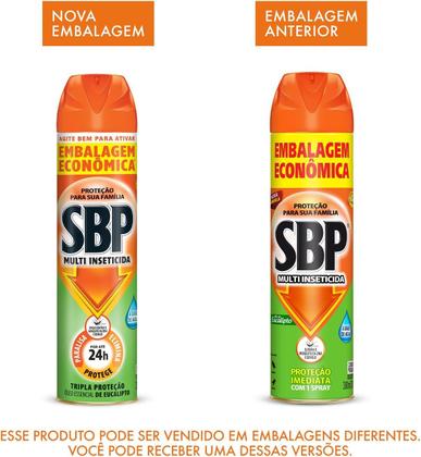 Imagem de 2 Inseticida Sbp Aerossol Multi Insetos Óleo Eucalipto 380ml