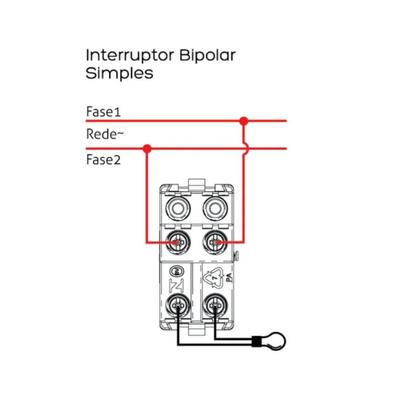 Imagem de 2 Interruptores Bipolar Simples 250v Linha Sleek 16056