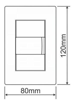Imagem de 2 Interruptores Simples 16a/250v E 1 Tomada 2p+t Fame Black