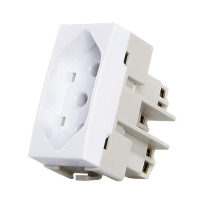 Imagem de 2 Interruptores Tomada 2p+t 10a 250v Linha Sleek 16049