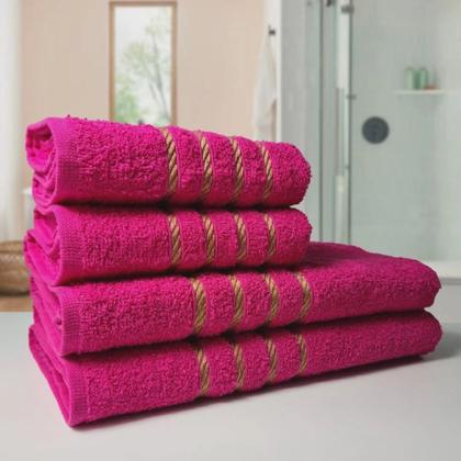 Imagem de 2 Jogos de 4 Toalhas 4 Banho 4 Rosto Montreal 100% Algodão RS+MR