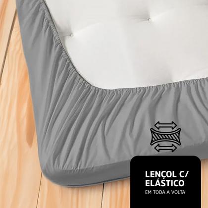 Imagem de 2 Jogos de Lençol King 3 Peças 400 Fios Cama Box