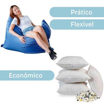Imagem de 2 Kilo De Flocos Espuma Para Enchimento Almofada Puffs