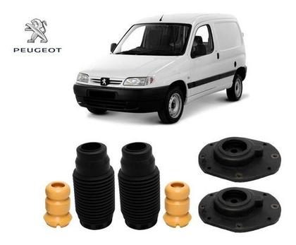 Imagem de 2 Kit Coxim Coifa Batente Dianteiro Peugeot Partner 1998 1999 2000 2001