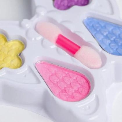 Imagem de 2 kit maquiagem infantil mini com sombras colorido brinquedo infantil lembrancinha de festa presente