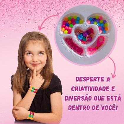 Imagem de 2 kit miçanga infantil para pulseira cordão presente para menina lembrancinha festa infantil prenda
