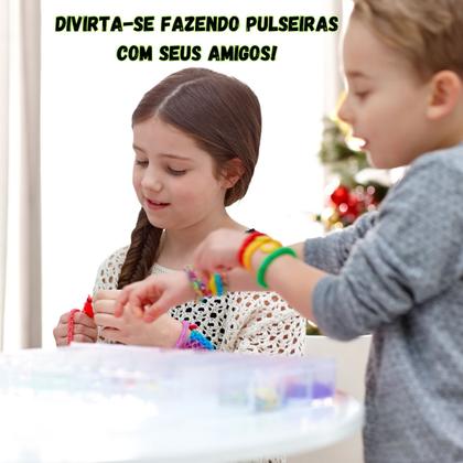 Imagem de 2 kit miçanga infantil para pulseira cordão presente para menina lembrancinha festa infantil prenda