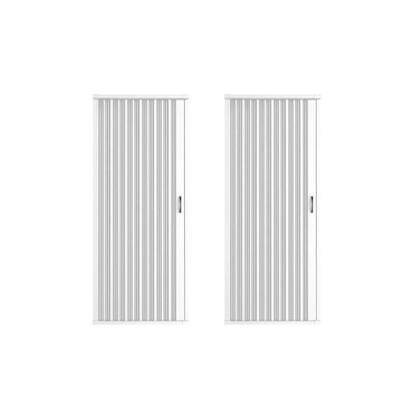 Imagem de 2 Kits Box Frontal de PVC 130x185cm Sanfonado Bcf Branco