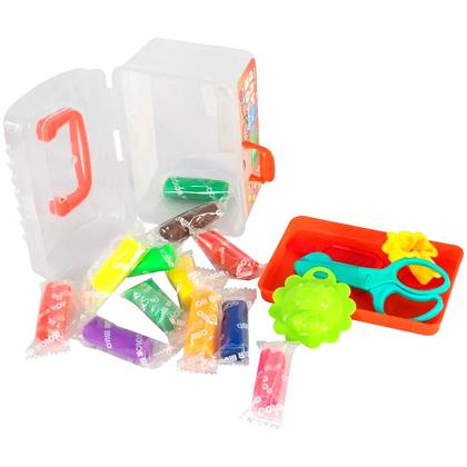 Imagem de 2 Kits Massinha de Modelar 2 Maletas 24 Massas 12 Acessórios