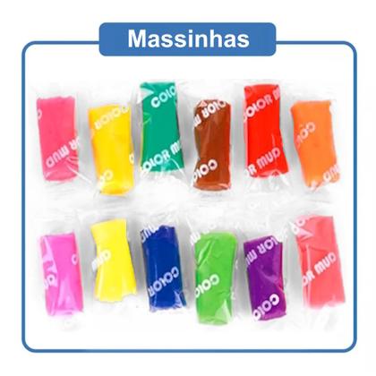 Imagem de 2 Kits Massinha de Modelar 2 Maletas 24 Massas 12 Acessórios